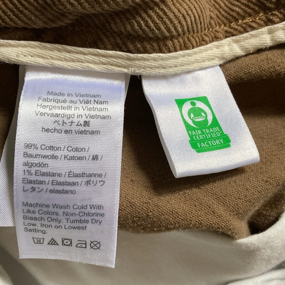 J Crew Sporting Life Corduroy Slim Cord Dock Pant Size M Brown Cotton Fits 32W